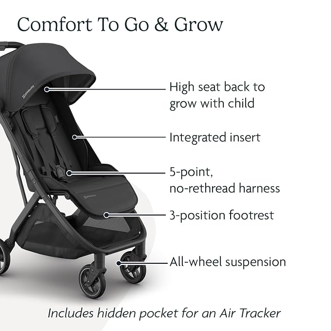 UPPAbaby Minu V3 Travel Stroller | Lightweight + Compact Design | One-Hand Fold - Image 5