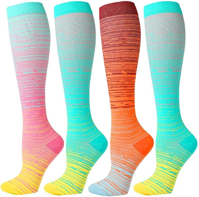 Kickticks 4 Pairs Compression Socks by Kickticks