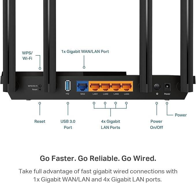 TP-Link Dual-Band AX3000 Wi-Fi 6 Router Archer AX55 | Wireless Gigabit Internet - Image 7