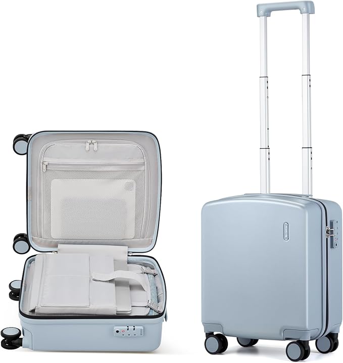 Hanke 16 Inch Underseat Carry On Luggage, Airline-Approved Hard Shell Small by Hanke