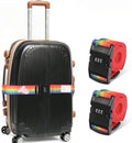 Adjustable Luggage Straps with Combination Lock – 4 Pack Bright Colors by SpiralScgv