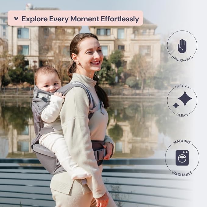 BabbleRoo Grow Carrier – 6-in-1 Baby Carrier - Image 7