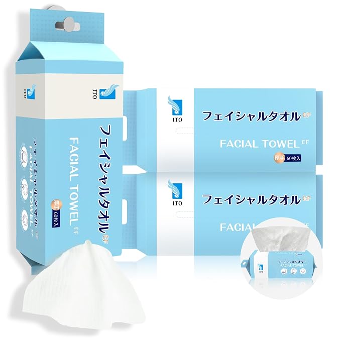 ITO Disposable Face Towel, Ultra-Soft 1-Second Quick-Dry Face Towels, Gentle by ITO