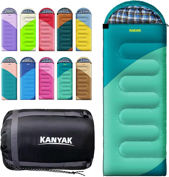 Camping Sleeping Bag, 32℉ Sleeping Bags by Kanyak-Exploreendlessnights
