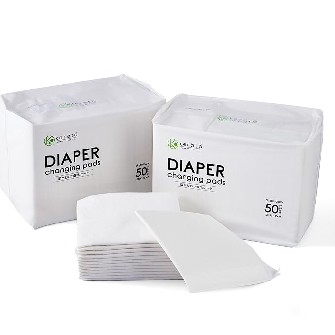 Disposable Changing Pads for Baby, 100 Pack Disposable Changing Pad Liners by ExploreMore