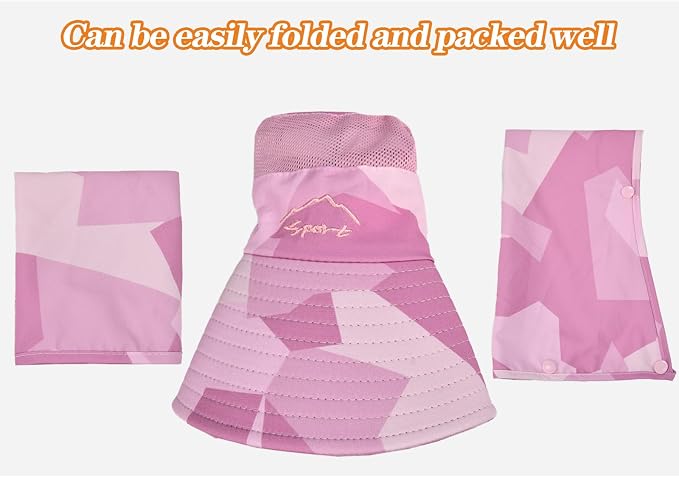 Sun Hats for Men Women Fishing Hat UPF 50+ Breathable Wide Brim Summer UV - Image 4
