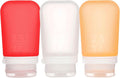 humangear GoToob+ 3-Pack | Refillable Silicone Travel Bottle | Locking Lid | by humangear