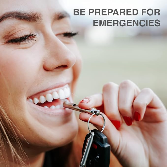 DAILYCARRYCO. Titanium Whistle for Emergency, Camping & Hiking Whistle - Image 3