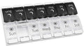 EZY DOSE Push Button Pill Case, Medicine Planner, Vitamin Organizer, 2 Times a by EZYDOSE