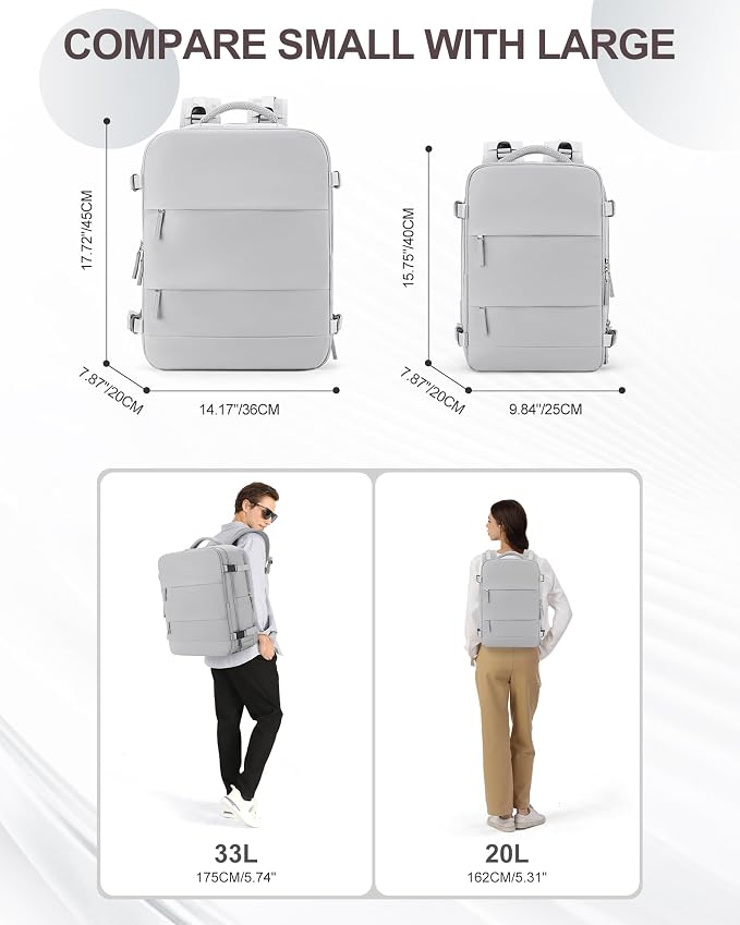 coowoz Large Travel Backpack Carry On - Image 8