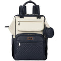 BabbleRoo Leather Diaper Bag Backpack, Unisex Stylish Travel Back Pack Nappy by BabbleRoo