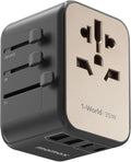 MOMAX Universal Travel Adapter, PD 35W Fast Charge International Power Adapter by MOMAX
