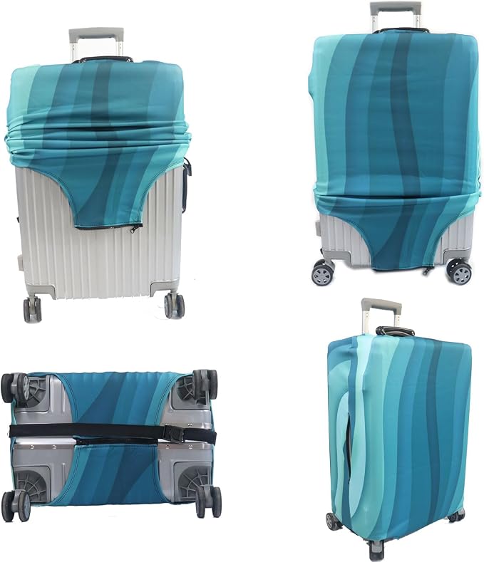 MosaiRudo Thicker Luggage Cover Elastic Suitcase Cover Protector Fits 18-32 - Image 6