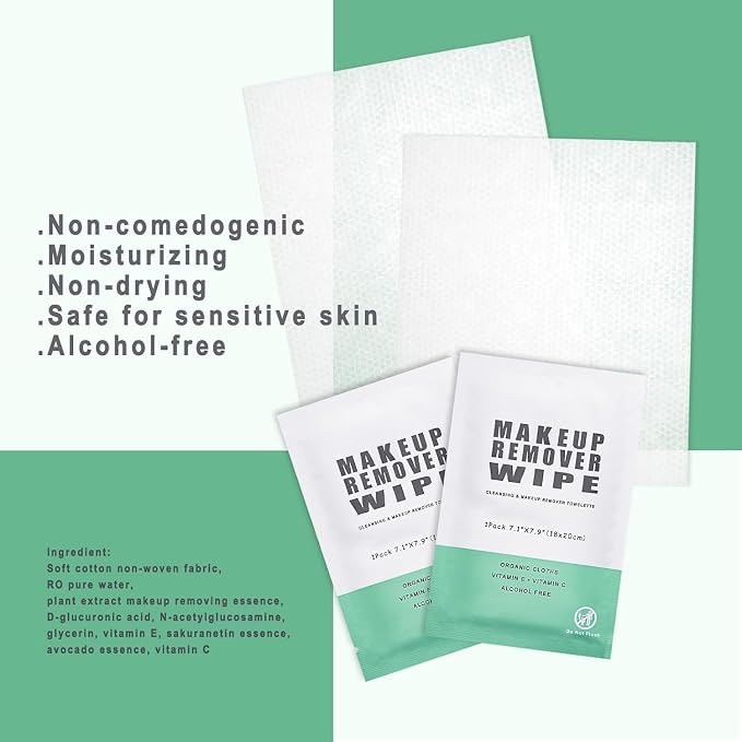 200 Individual Makeup Remover Wipes, Makeup Remover Wipes Individually Wrapped - Image 6
