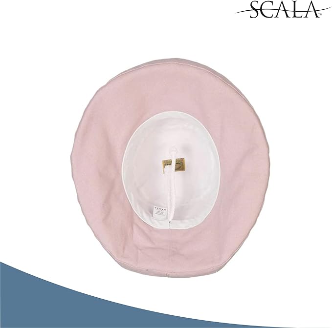 Scala Women's Cotton Hat with Inner Drawstring and Upf 50+ Rating - Image 3