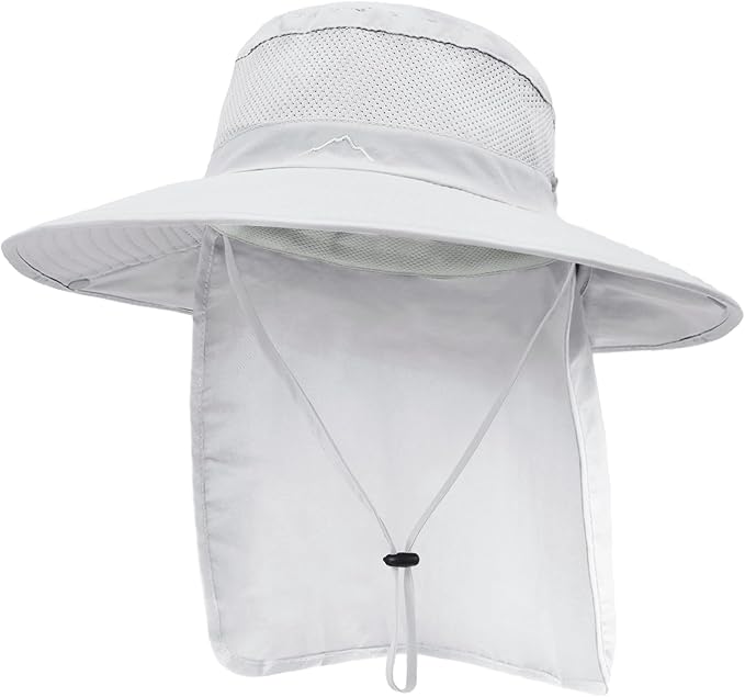 Outdoor Sun Hats with Stowable Neck Flap by Ruqizhi