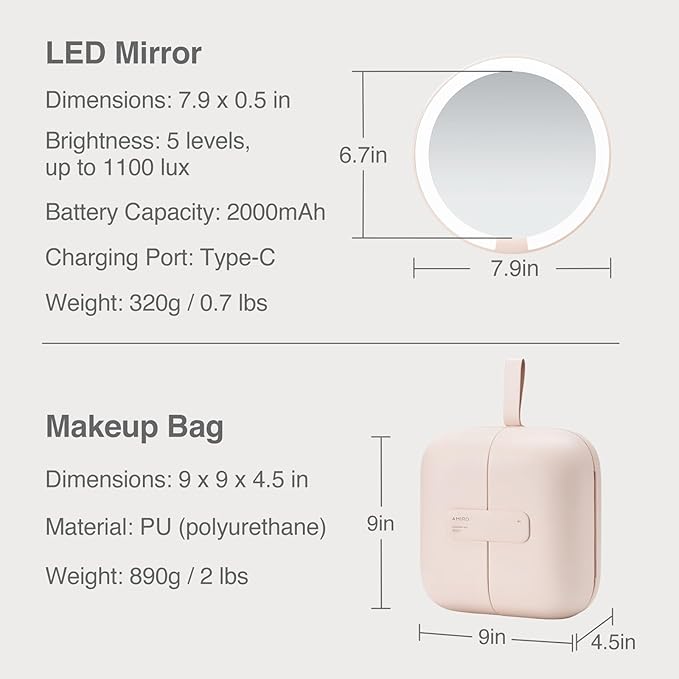 AMIRO M2 LumoCube Makeup Mirror - Image 6