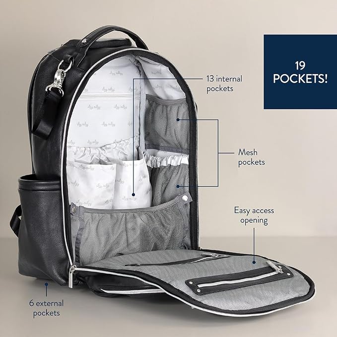 Itzy Ritzy Diaper Bag Backpack – Large Capacity Boss Plus Baby Backpack Diaper - Image 5