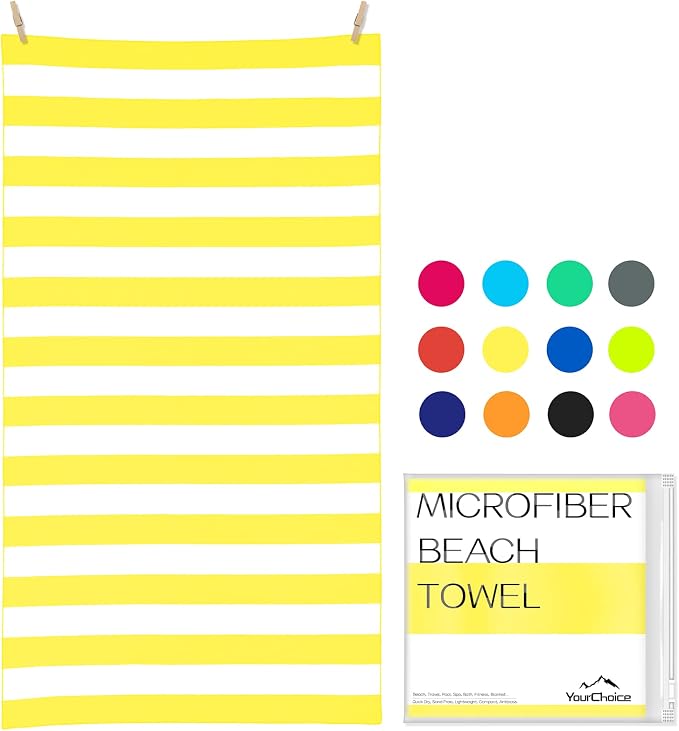 Your Choice Microfiber Quick Dry Sand-Free Beach Towel by YourChoice