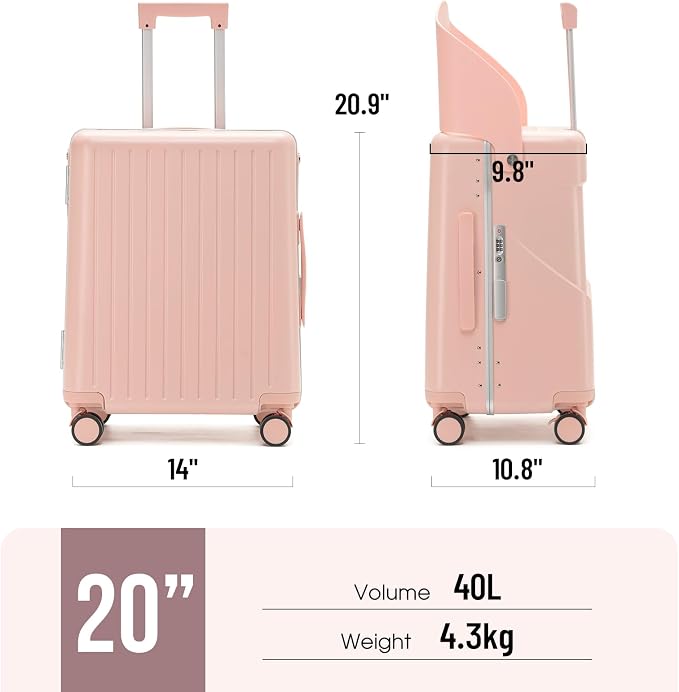 20 Inch Carry On TSA Lock Luggage - Image 9