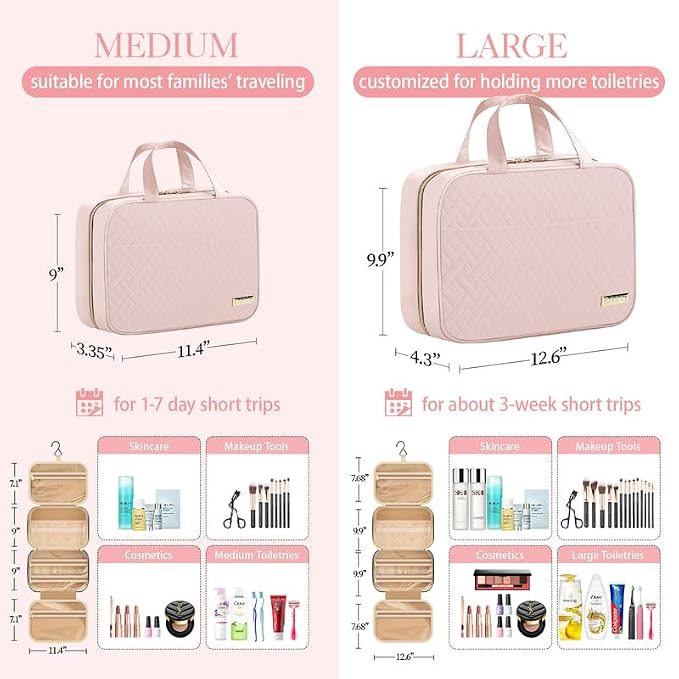 HOTOR Travel Toiletry Bag w/Hanging Hook - Image 3