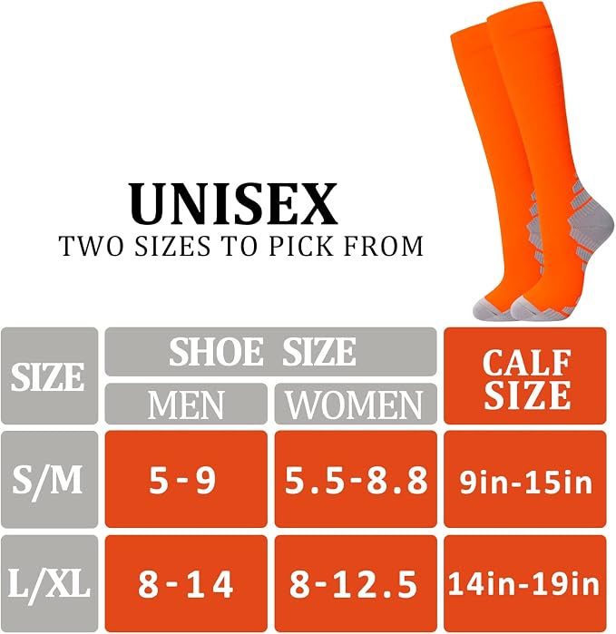 fenglaoda 8 Pairs Compression Socks - Image 2