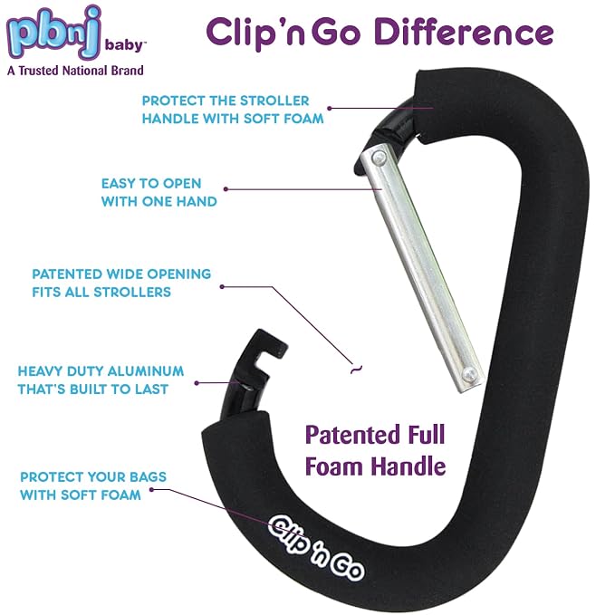 Stroller Hooks for Hanging Diaper Bags - Image 7