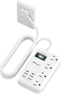 Alitayee 6 USB Surge Protector Power Strip- Travel Power Strip by Alitayee