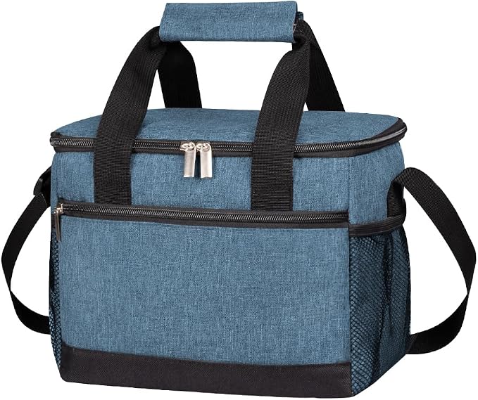 iknoe Large Foldable Cooler Bag, 8.5L Insulated Lunch Bag, Leakproof Lunch by Iknoe