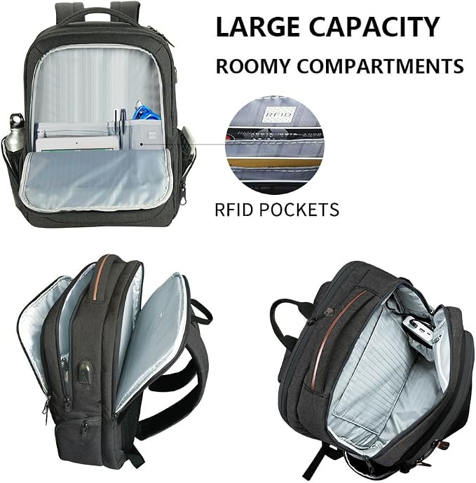 KROSER Laptop Backpack Large Computer Backpack Fits up to 17.3 Inch Laptop - Image 5