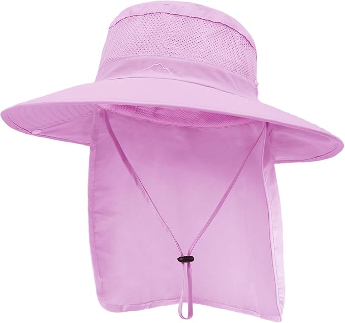 Outdoor Sun Hats with Stowable Neck Flap by Ruqizhi