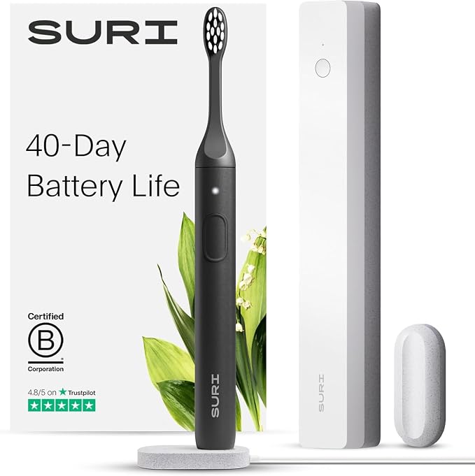 Sonic Electric Toothbrush with UV Travel Case by SURI