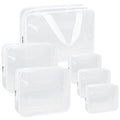 APREUTY Clear Makeup Bags, TSA Approved 6 Pcs Cosmetic Makeup Bags Set Clear PVC by WelcometoAPREUTY