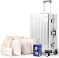 All Aluminum Carry On Luggage，Cut from Whole Aluminum Sheet，22x14x9 Airline by KANGSHILU