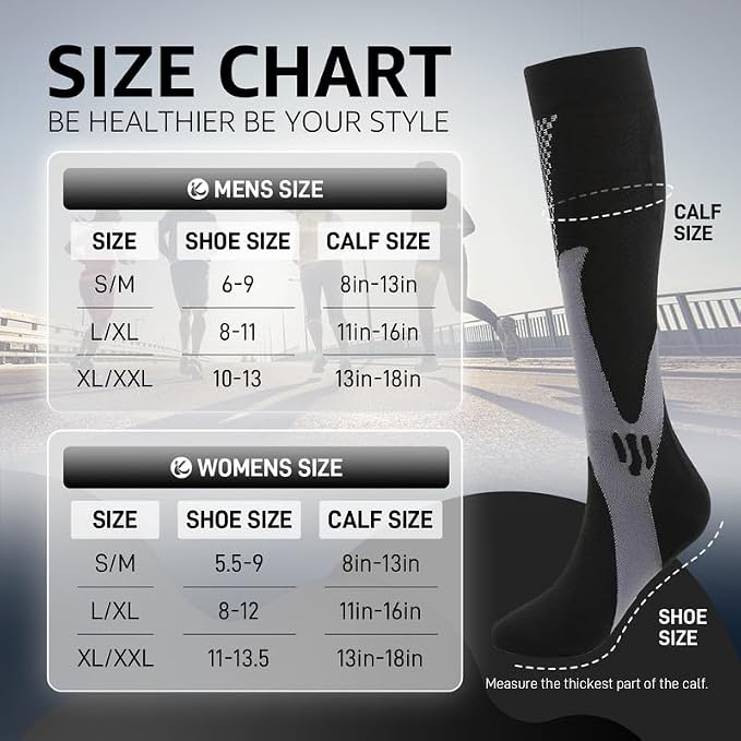 Kickticks 4 Pairs Compression Socks - Image 6