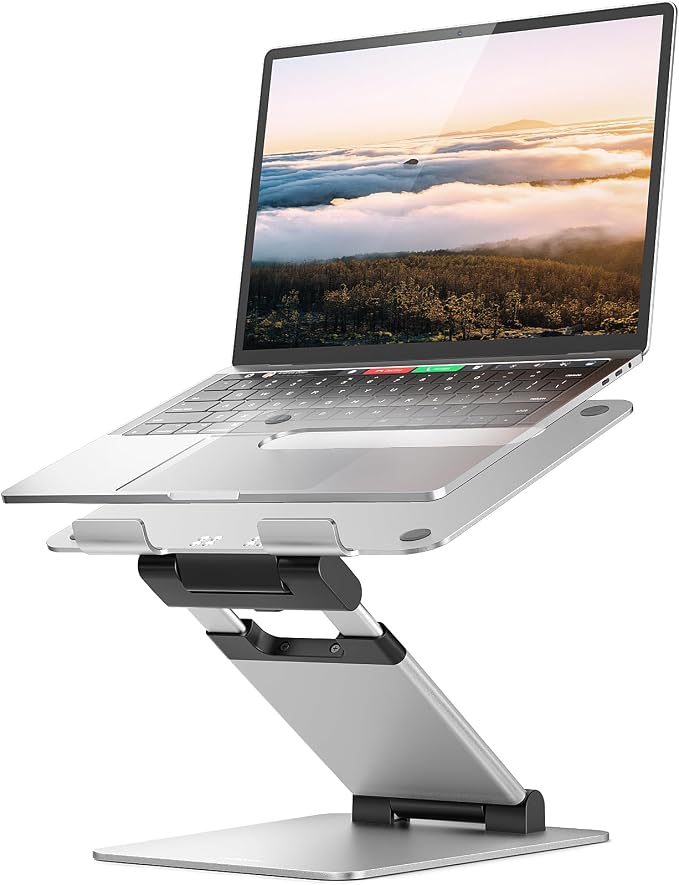 Nulaxy Laptop Stand, Ergonomic Sit to Stand Laptop Holder Convertor, Adjustable by Nulaxy