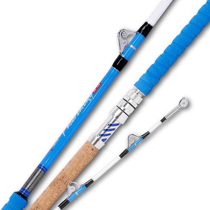 Fiblink Saltwater Fishing Rod Heavy Duty Trolling Rod Conventional Boat Standup by Fiblink