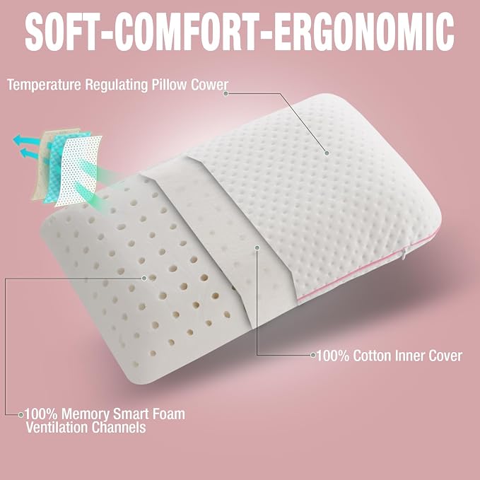 Travel & Camping Comfortable Memory Foam Pillow – Easy to Carry Portable Bag – - Image 6