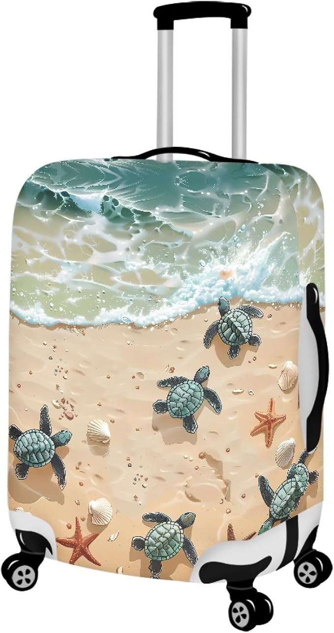 Sea Turtles Luggage Cover Anti-scratch Dustproof Suitvase Protector Fits 18-21 - Image 2