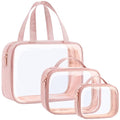 PACKISM Clear Toiletry Bags, 3 Pack Clear Makeup Bags by Packism
