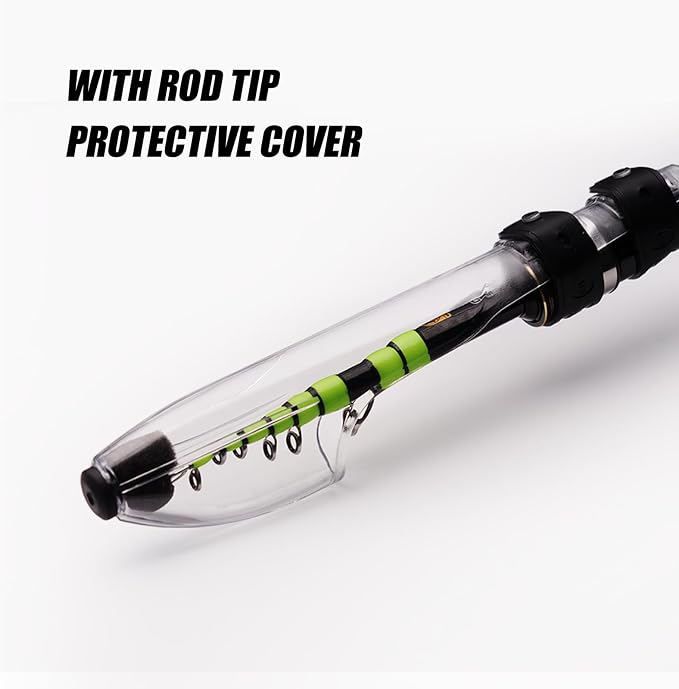PURELURE Fishing Rod Telescopic, Carbon Fiber Spinning Casting Travel Rod - Image 5