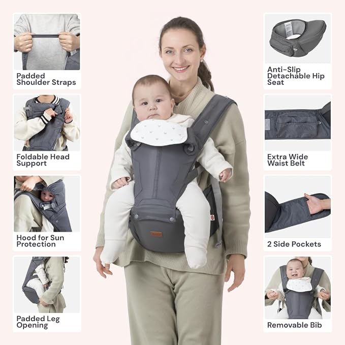 BabbleRoo Grow Carrier – 6-in-1 Baby Carrier - Image 3
