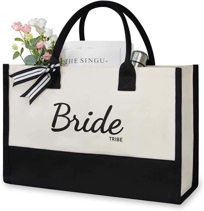 TOPDesign Canvas Tote Bag, Bridal Shower Gifts by TOPDesign