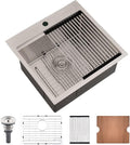 Bar Sink Drop In Workstation-Bokaiya 21x20 Small Drop In Kitchen Sink Stainless by Bokaiya