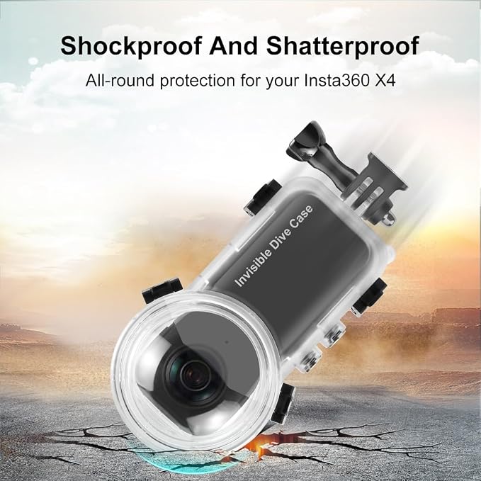 Invisible Dive Case for Insta360 X4, FotStdio Insta 360 X4 Waterproof Case - Image 7