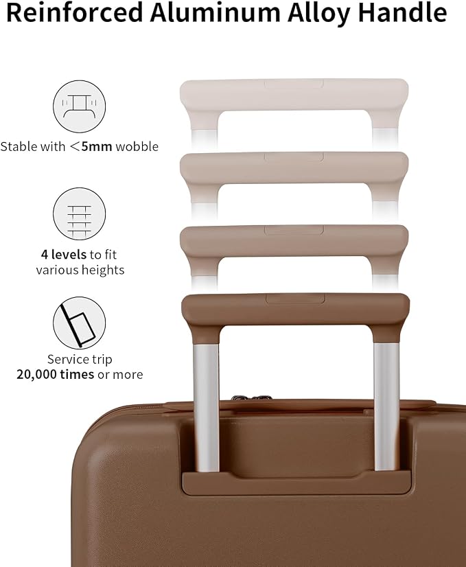 aji Expandable Top Opening Carry On Luggage Airline Approved, 20 Inch - Image 7