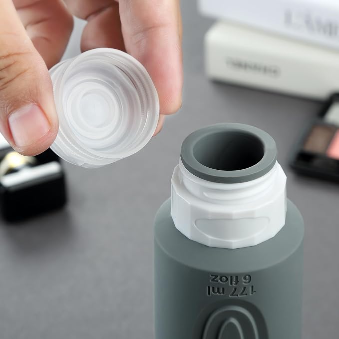 Travel Bottles for Toiletries, Large 6oz Oversize Containers, BPA Free Leak - Image 3