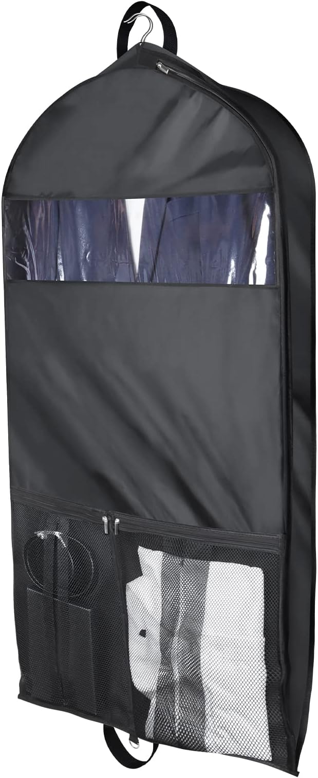 Univivi Garment Bags for Travel and Storage 43" Hanging Suit Bag Clear Suits by Univivi