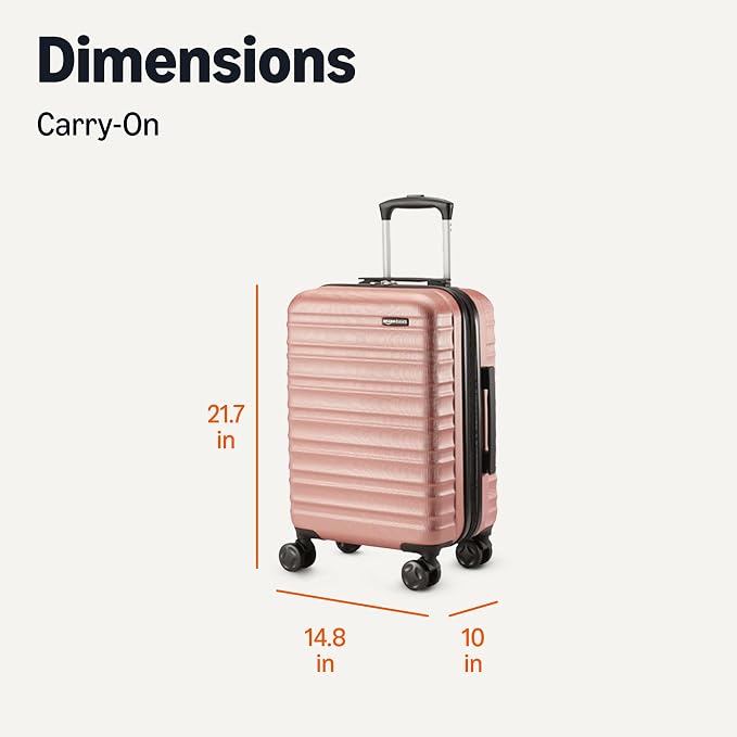 Amazon Basics 21" Hardside Carry-On Luggage, Hardshell Suitcase - Image 6