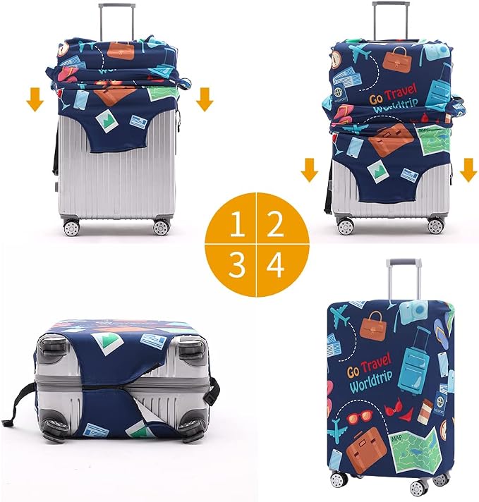 Travelkin Luggage Cover Washable Suitcase Protector Anti-scratch Suitcase cover - Image 7